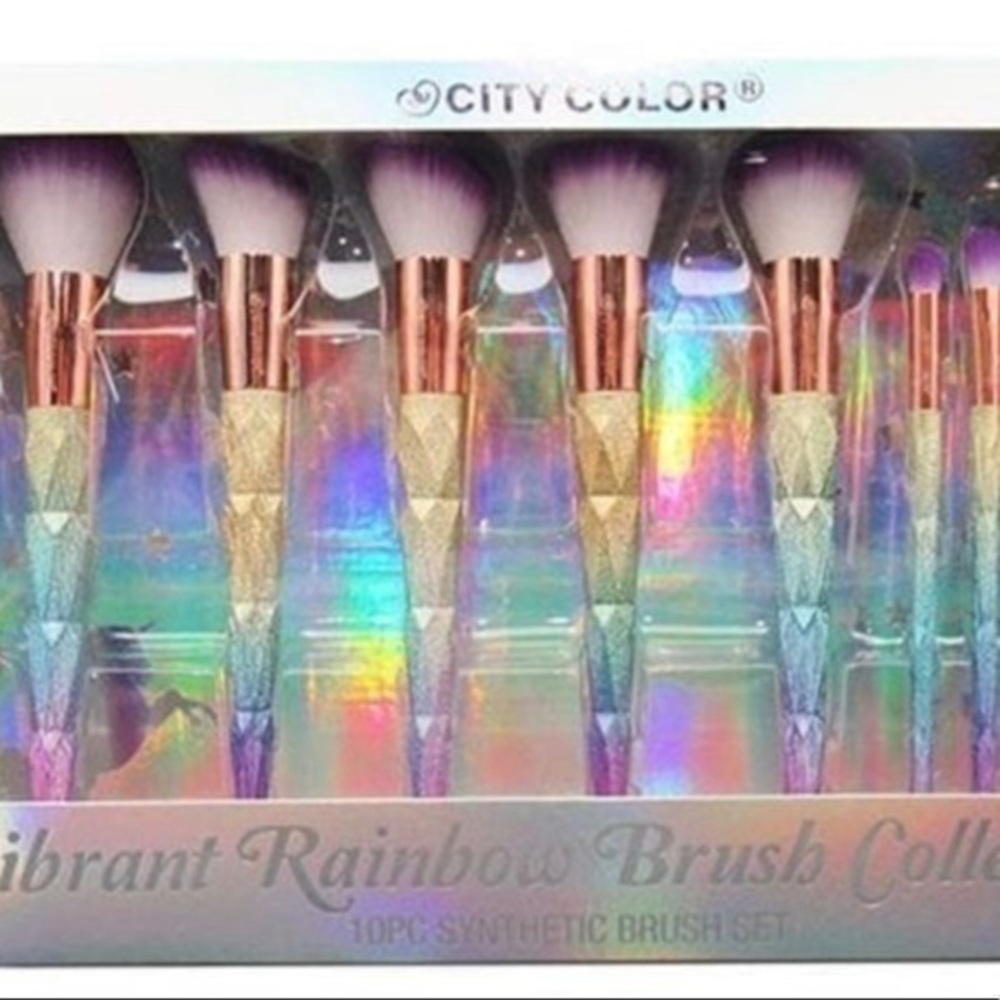 City Color Vibrant Rainbow Brush Collection